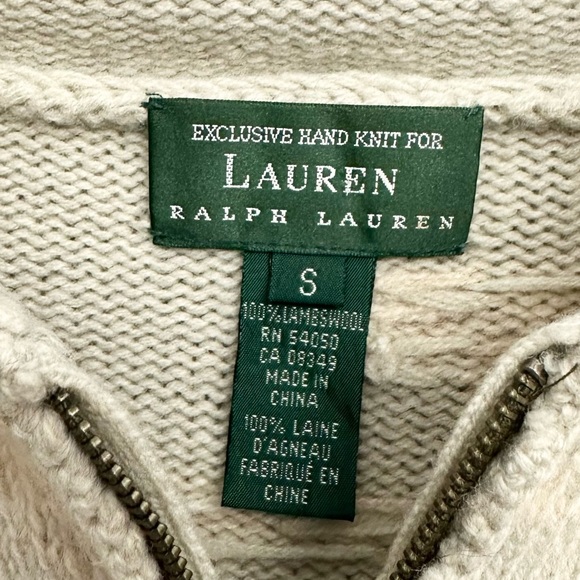 Ralph Lauren exclusive Handknit Vintage 90’s  lambs wool - Picture 5 of 8